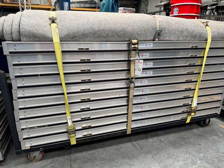 Staging Dimensions (10) Sections of  Stage Riser Panels 8 foot x 4 foot image