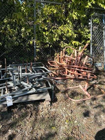 Grouping of Metal Fence Stands image