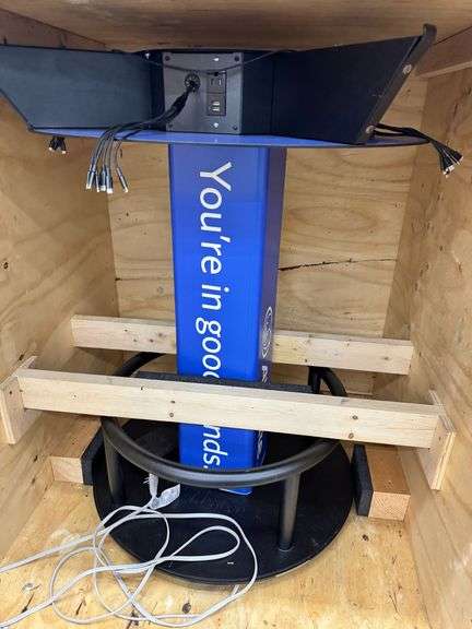 Allstate Event Phone Charging Table in Wood Crate image