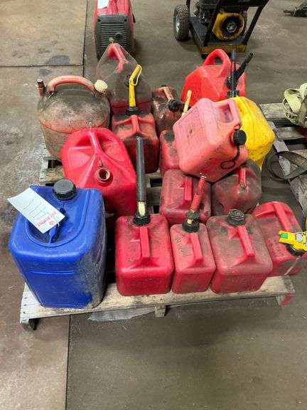 Sixteen Empty Gas Cans image