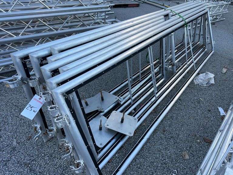 (10) Banner Frames with Truss Clamps (6) 10 ft x 3 ft, (4) 5 ft x 3 ft image