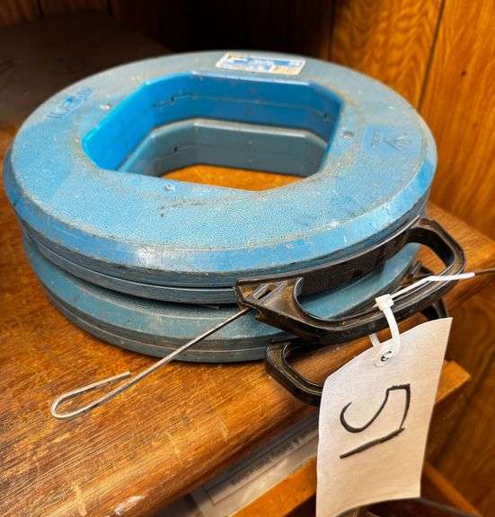Grouping of Two Ideal Tape-Pak Steel Fish Tapes, one 100 foot and one 200 foot length image
