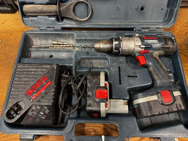 Bosch Brute 18V Cordless Hammer Drill Set with Batteries, 30-Minute Charger, and Carrying Case image