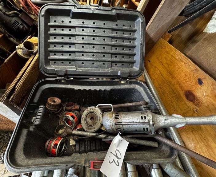 Ridgid No. 700 Power Drive Threader with Die Heads and Accessories in Carrying Case image