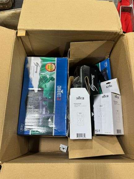 Two Chauvet DJ Hurricane 1000 Fog Machines, Two Chauvet Fog Controller Timers image