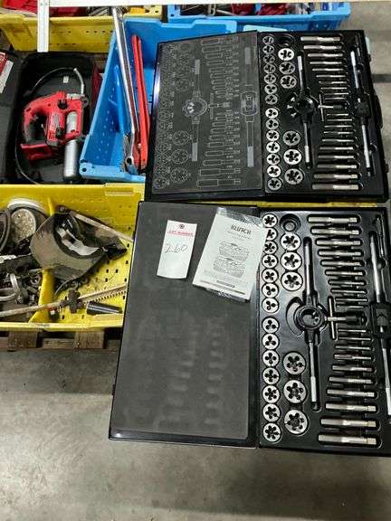 Milwaukee Grease Gun, Klutch Tap Die Set Metric and Standard image