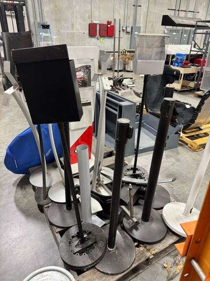 Pallet of Tablet Stands, Brochure Stands, Literature Displays, Tensabarrier Retractable Stanchions image