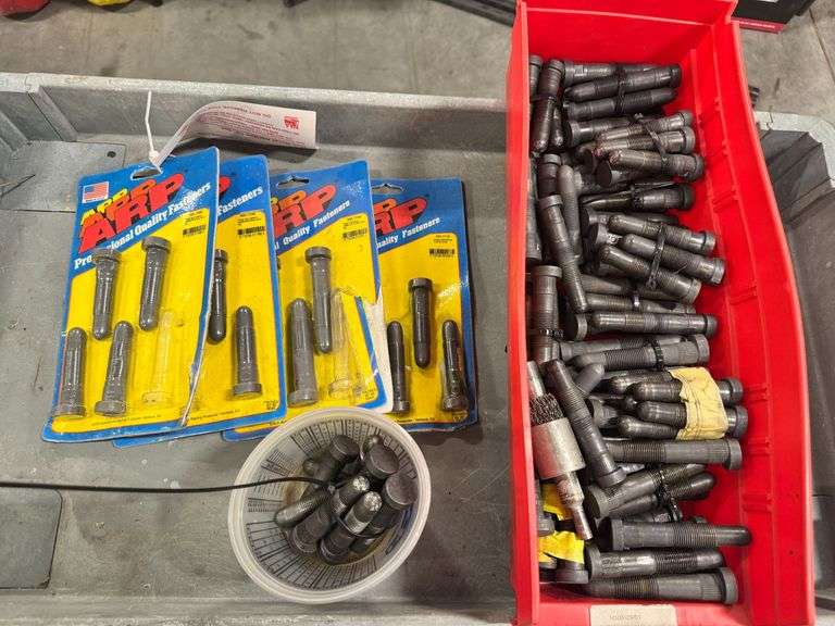 Wheel Studs Used Tray and Misc New Wheel Studs image