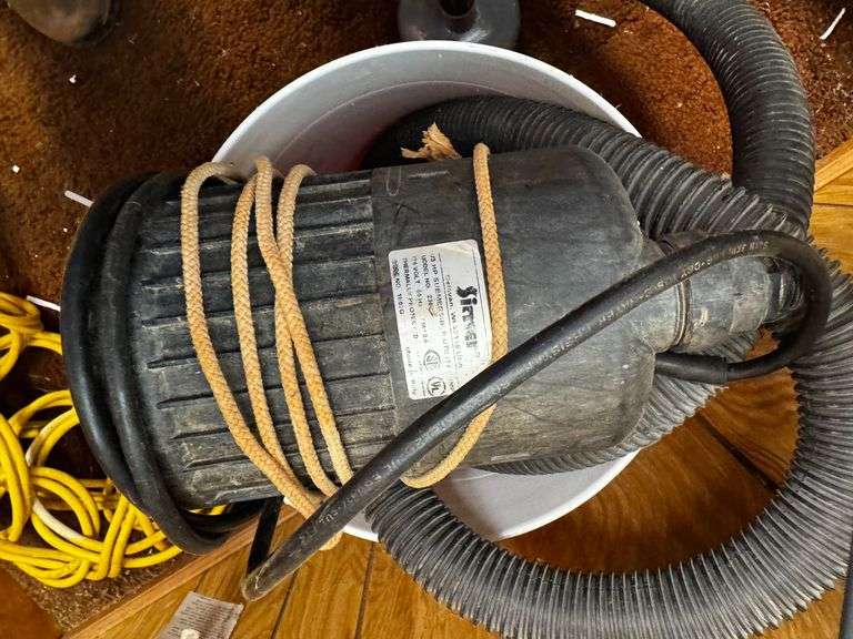 Simer 1/3 Horsepower Electric Submersible Utility Pump and Accessories image