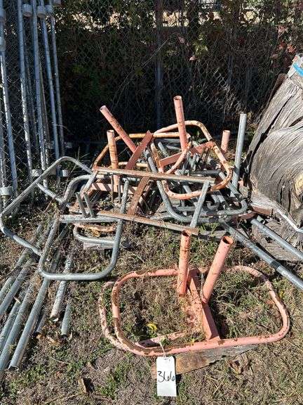 Grouping of Metal Fence Stands image