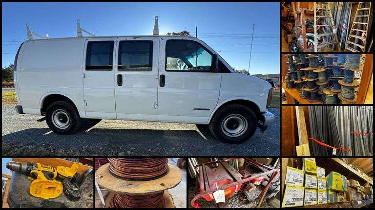 Spence Electric Co. Retirement Auction – Complete Liquidation of Electrical Contractor Tools, Equipment & Inventory – Monroe, NC image
