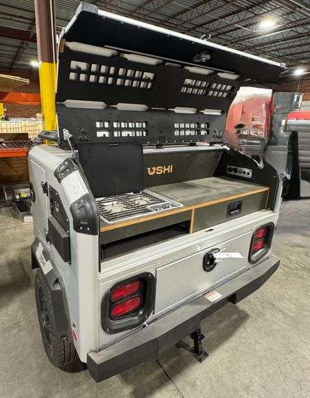 USHI Model 2 Single-Axle Off-Road Camping Trailer with Propane Cooktop and Storage image