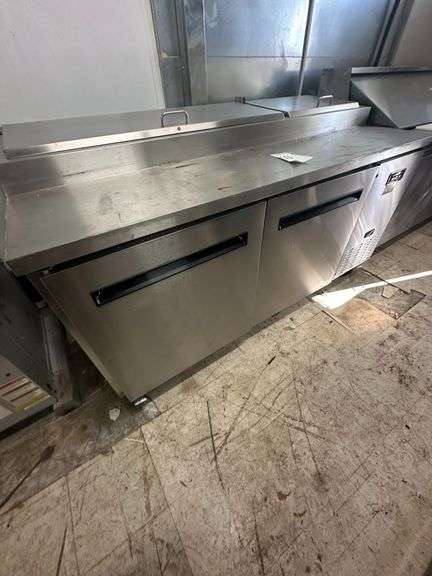 Arctic Air Stainless Steel Prep Table w/Refrigerator Storage image