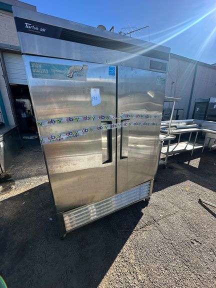 Turbo Air Stainless Steel Two Door Refrigerator image