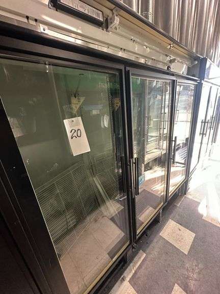 True Manufacturing Three Door Display Refrigerator w/Shelves image