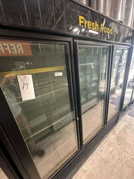 True Manufacturing Three Door Display Refrigerator w/Shelves image