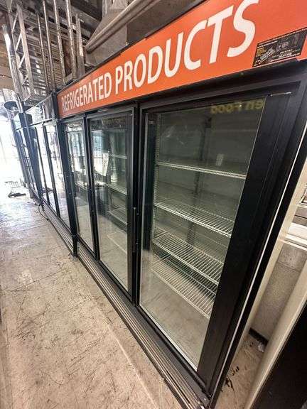 True Manufacturing Three Door Display Refrigerator w/Shelves image