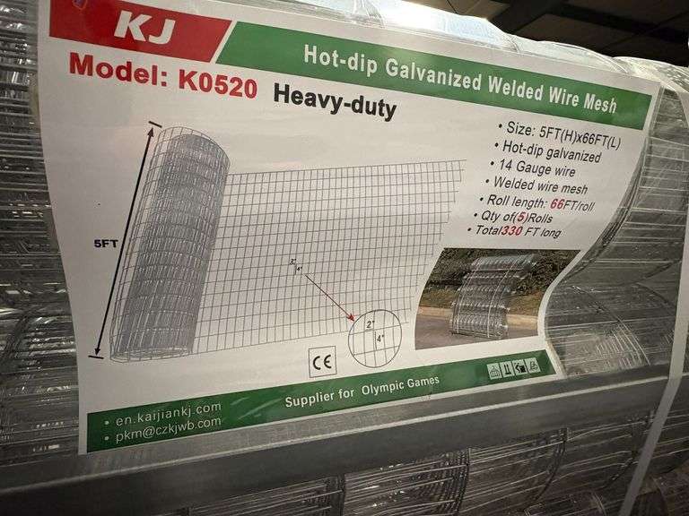 5 Rolls 5' x 66' Hot-Dipped Galvanized Mesh image