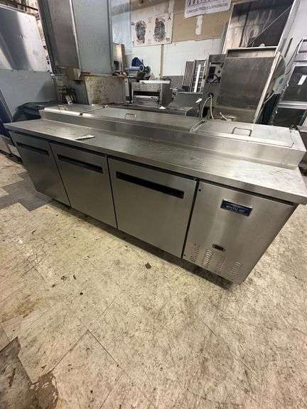 Arctic Air Stainless Steel Prep Table w/Refrigerator Storage image