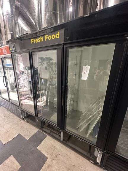 True Manufacturing Three Door Display Refrigerator w/Shelves image