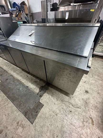 Stainless Steel Prep Table w/Refrigerator Storage image