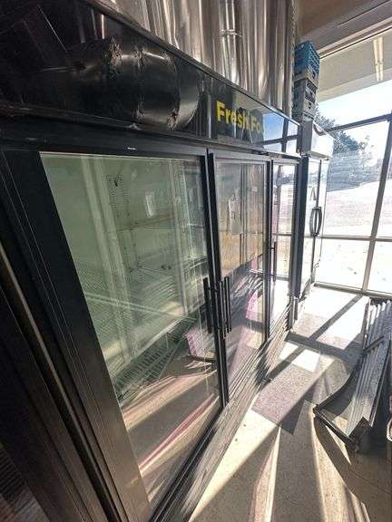 True Manufacturing Three Door Display Refrigerator w/Shelves image
