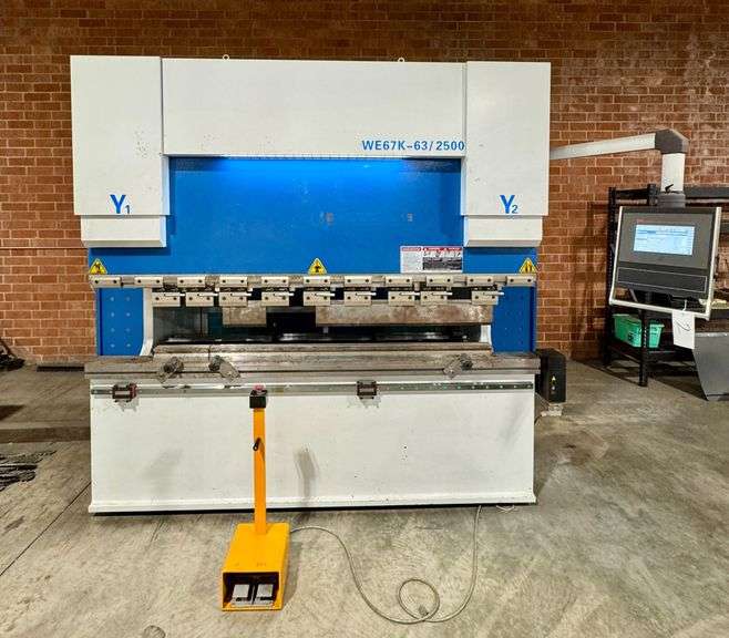 CNC Hydraulic Press Brake with ESA Control by YAWEI (Model WE67K-63/2500), 2022 image