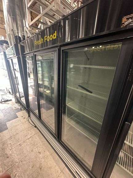 True Manufacturing Three Door Display Refrigerator w/Shelves image
