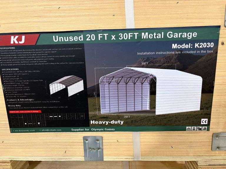 K2030 20' x 30' Metal Garage Kit image