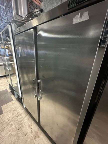 Beverage Air Two Door Stainless Steel Refrigerator w/Shelves image