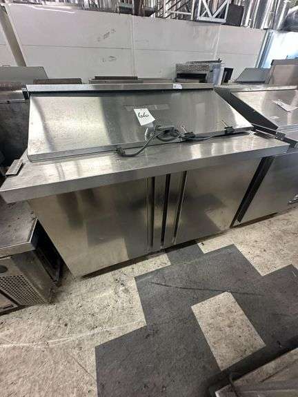 Stainless Steel Prep Table w/Refrigerator Storage image