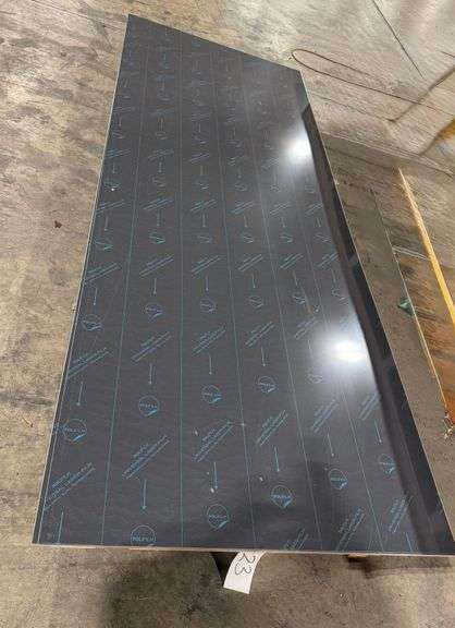 (11x) Polifilm-Protected Clear Anodized Aluminum Sheets, 10 Ft x 4 Ft image