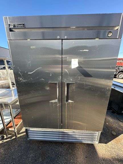 True Manufacturing Stainless Steel Two Door Refrigerator image