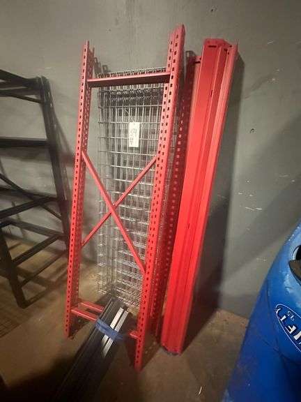 Red Metal Shelving