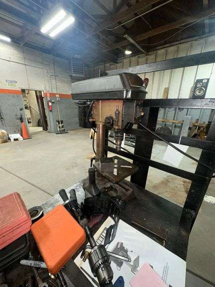 Metal Cart and Contents