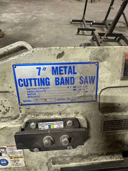 Baileigh 7" Metal Cutting Band Saw