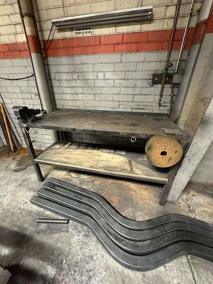 Metal Table and Vice
