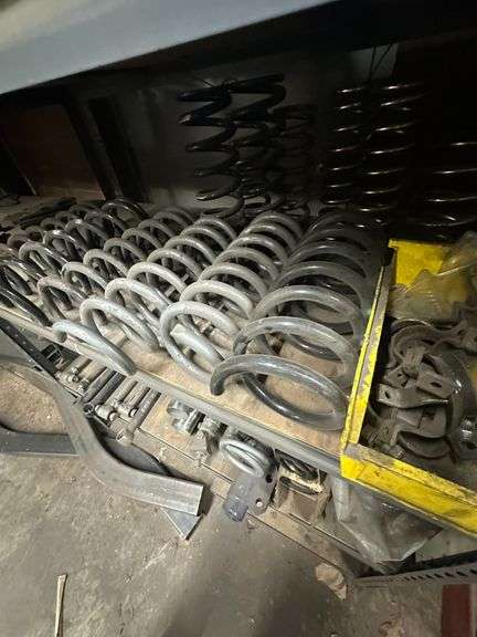 Metal Shelf and Contents