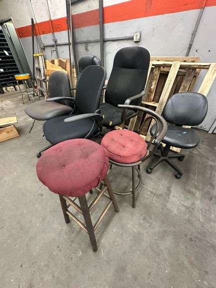 Assorted Chairs and Stools