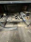 Metal Shelf and Contents