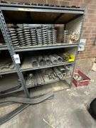 Metal Shelf and Contents
