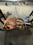 Metal Cart and Contents