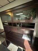 Wood Desk and Credenza