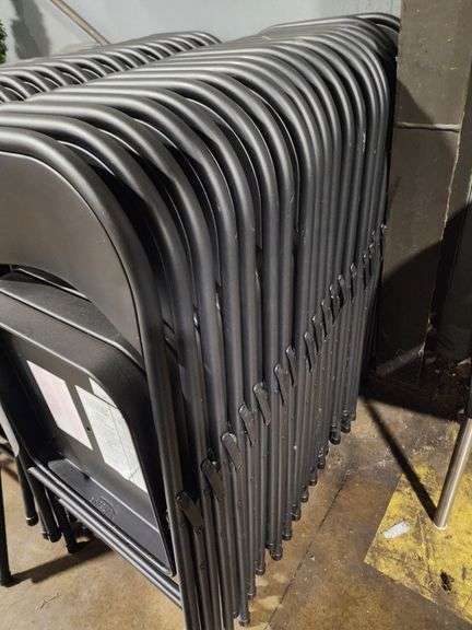 Twenty Metal Folding Chairs