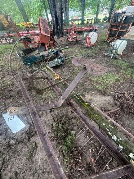 Antique Horse Drawn Rear Mounted Hay Rake