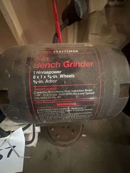 Craftsman 8" Heavy Duty Bench Grinder
