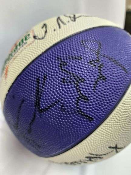 1990's Charlotte Hornets Team Signed Basketball