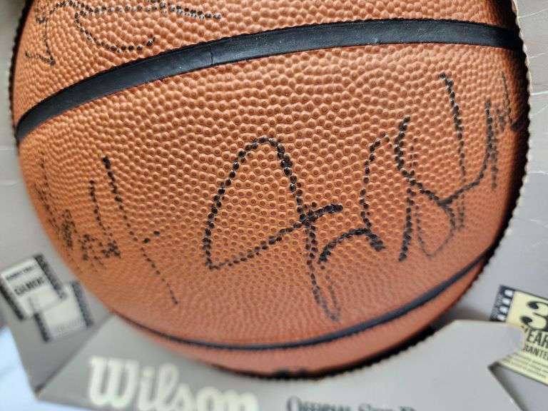 1990's UNC Tarheels Team Signed Basketball