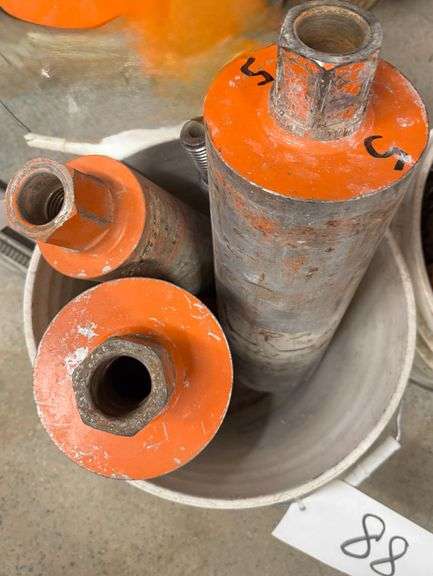 Bucket of Wet Cutting Core Bits, Various Sizes