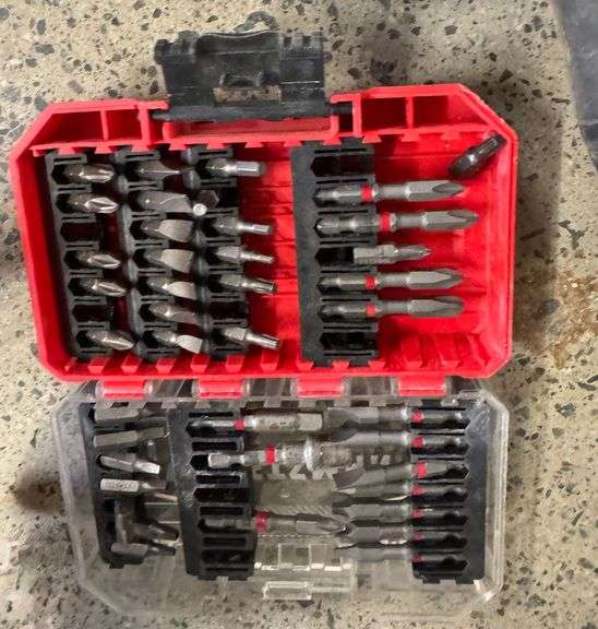 Two Dewalt 20V Max Drills With Bag & Craftsman Bit Set
